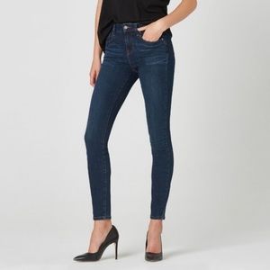 DSTLD Slim High Rise Raw hem skinny jeans